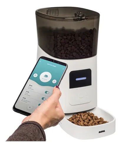 Comedouro Automático Inteligente Pet Wi-fi Para Cães e Gatos Mado...