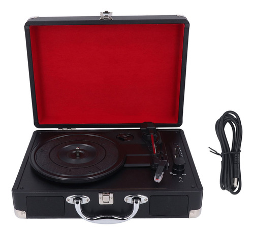 Tocadiscos Retro Con Tocadiscos Vintage Bt Usb 33 45 78 Rpm