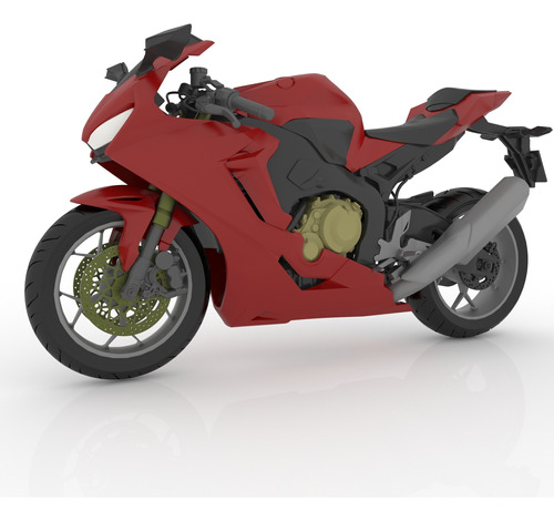 Maqueta Moto Honda Cbr 1000rr Fireblade 17cm  Impresion 3d 