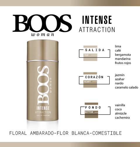 Combo Perfume Mujer Edt Boos Intense Attration + Desodorante