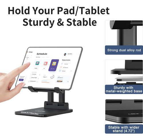 Soporte Para Tablet Tripro Ajustable Y Plegable 7 A 15.6 Pul Color