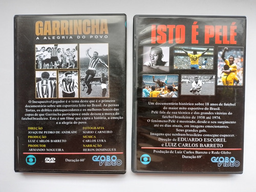 2 Dvds Isto É Pele 1974 E Garrincha A Alegria Do Povo 1963 (Usado)