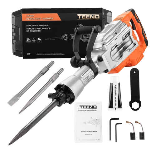 Demoledor Rompedor De Concreto 1700w Teeno