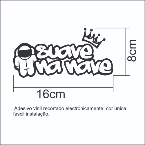Imagem 3 de 3 de Adesivo Vinil, Suave Na Nave, 16x8cm, Diversas Cores