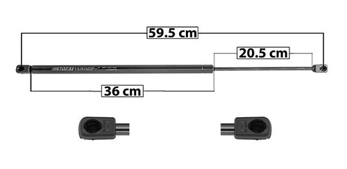 1-amortiguador 5a Puerta Izq/der Spart Ford Fiesta 03-07