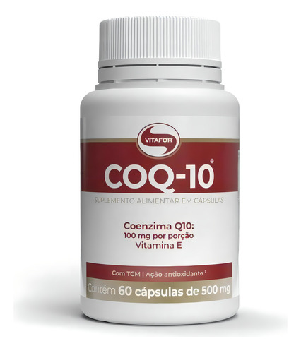 Suplemento Em Cápsulas Vitafor Coq-10 Coenzima Q10 60 Caps