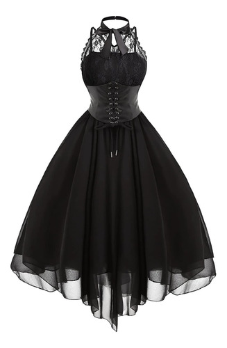 Yevin Corset Renaissance Goth Dress Vampire Disfraces De Hal