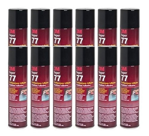 Qty12 Pegamento 3 M Super 77 Spray 7.3 Oz Calcomanía Para Lá