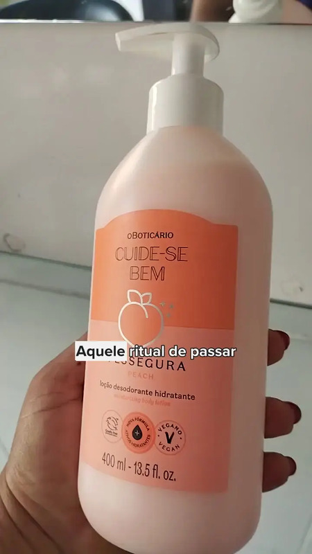 Creme corporal hidratante de algodão Natura Tododia, 400 mL