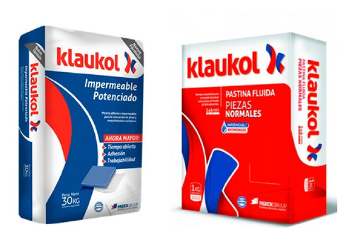 Klaukol Pegamento 30kg + Pastina Para Ceramica 1kg Oferta