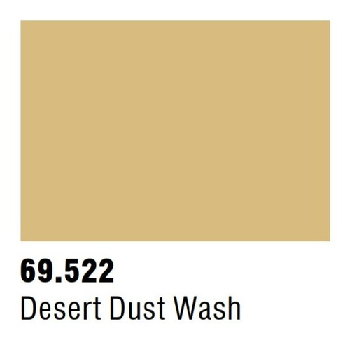 Vallejo 69522 Desert Dust Wash Weathering Mecha Tinta 17ml