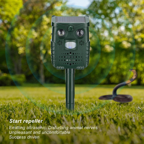Disuasor Ultrasónico Para Gatos Con Sensor De Movimiento En