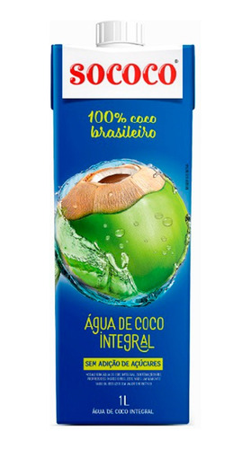 Agua De Coco 1 Litro Sococo Origen Brasil 