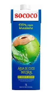 Agua De Coco 1 Litro Sococo Pack X6 Origen Brasil