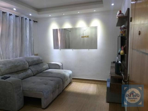 Imagem 1 de 21 de Apartamento Com 2 Dormitórios À Venda, 77 M² Por R$ 344.500,00 - Encruzilhada - Santos/sp - Ap5867