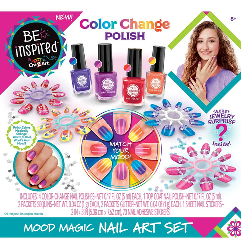 Kit Pinturas Uñas Escarchado Cambio Color Shimmer & Sparkle 