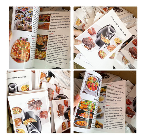 Libro De Cocina Air Fryer, 32 Recetas, Imágenes En Color, Co