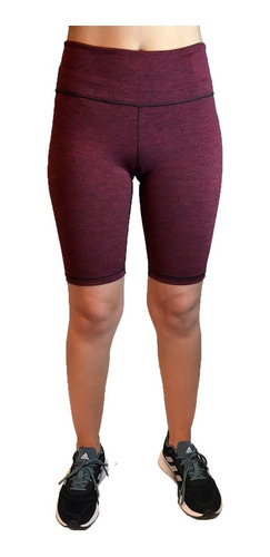 Team Gear Biker Running Mujer Tiger Bordo Melange Ras