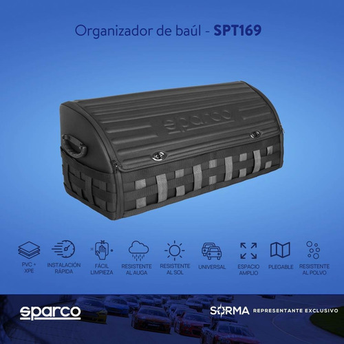 Imagen 2 de 10 de Organizador De Auto Baúl Sparco Impermeable
