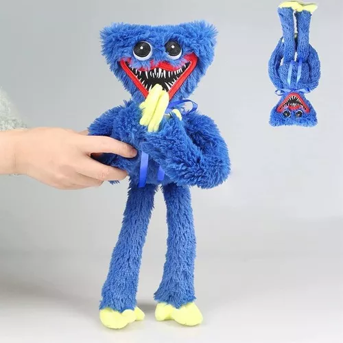 Poppy Playtime Jogo Boneco Pelúcia Huggy Wuggy Azul Escuro em