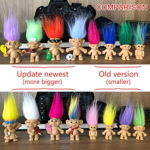 8pcs Muñecas Troll, Trolls Vintage De Los 80 Figuras De Acci
