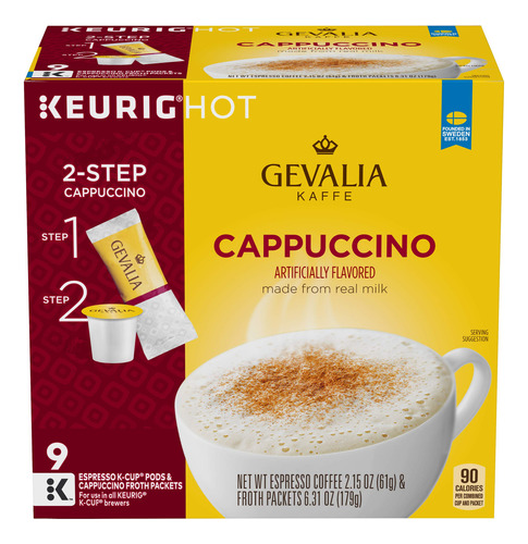 Gevalia Capsulas De Cafe Cappuccino Espresso K-cup 9 Capsul