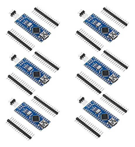 Nanoboard Weewooday V3.0 Atmega328p De 6 Piezas Sin Cable