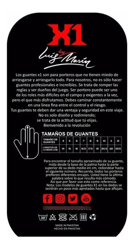 Imagen 5 de 5 de Guantes De Futbol X1 Willüf 3d Pro