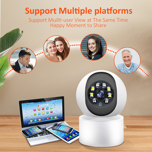 Cámara De Seguridad Wifi Para Interiores Con Visión Nocturna