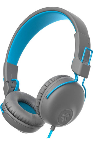 Audífonos JLab on-ear HASTUDIORBLK4 HASTUDIORBLK4 gris y azul
