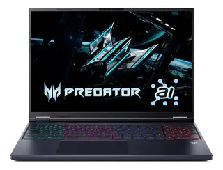 Notebook Gamer 16" Predator Helios Neo 16 IA Processador Intel Core Ultra 7 13ª Geração Placa de vídeo NVIDIA GeForce RTX 5070 8GB 16GB RAM DDR5