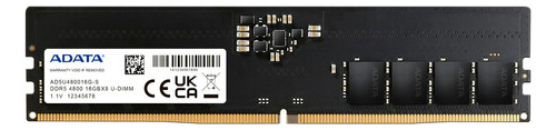 Memoria RAM color negro 16GB 1 Adata AD5U480016G-S