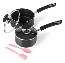 Comprar Juego De Cacerolas Antiadherentes Hoojay Con Tapa, Antiadher