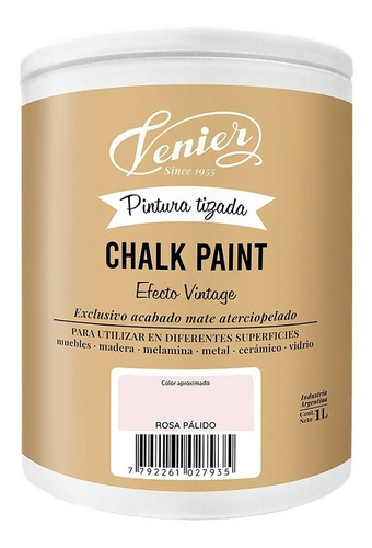 Acrilico Chalk Paint Pintura Tizada 1 Litro X 2 Unidades