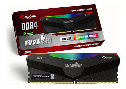 Memória 8gb Ddr4 3600 Dragonfly Rgb Kdhrgb36c18b/8g Keepdata