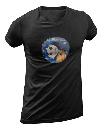 Playera De Coraline Logo Botones Halloween Día De Muertos