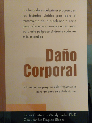 Conterio - Daño Corporal, Autolesiones, Suicidio(borderline)