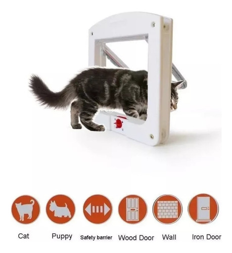 Portinha Pet 4 Em 1 Animais Estimação Segurança Gatos Cão