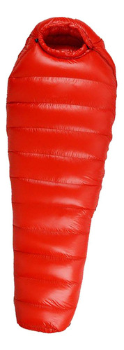 Saco De Dormir Ligero Abajo Camping Senderismo Rojo 1000g