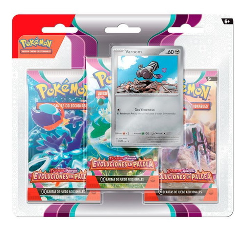 Pokémon: Evoluciones En Paldea - 3 Pack Blister - Varoom