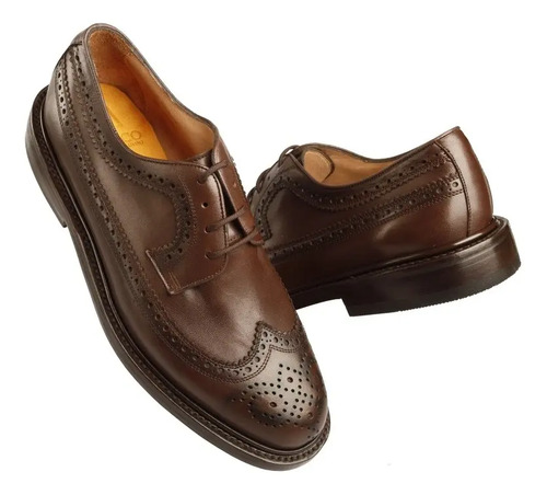 Zapato Bostoniano Hombre Elegante Piel Original Mónaco Café. | Meses sin  intereses