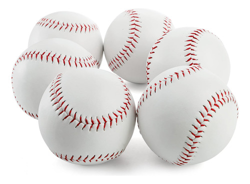 Pack De 6 Pelotas De Softball 12 Pulgadas Para Entrenamiento