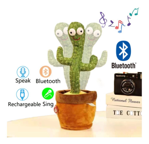 Juguete De Peluche Cactus Bailarín Juguete Bluetooth