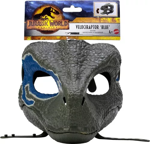 Jurassic World Mascara Dinosaurio Velociraptor Blue Mattel