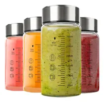 Comprar Paquete De 4 Botellas De Jugo De Vidrio, Botellas De Agua De