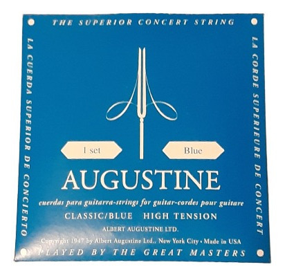 Juego De Cuerdas Augustine Blue Para Guitarra Clásica 