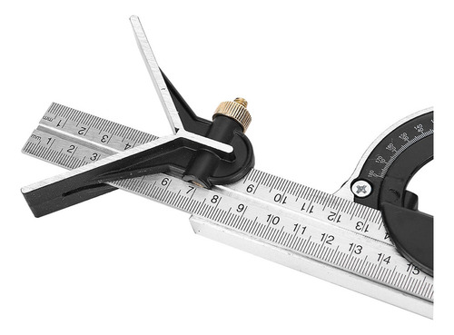 Regla Angular De Acero Inoxidable 0-180° Combinación Tri Cua