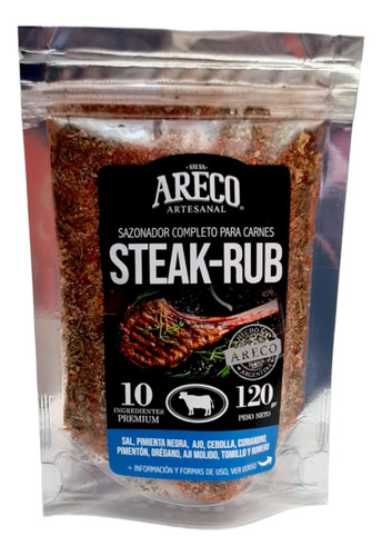 Sazonador Steak-rub X 120 Gr- Areco