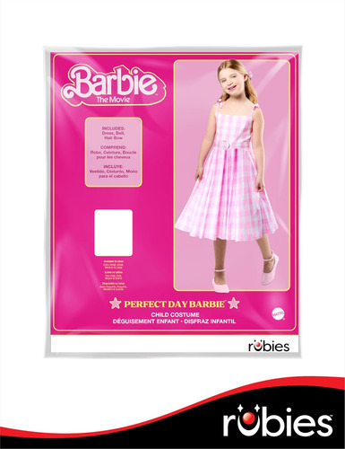Rubies Barbie Perfect Day Lindo Disfraz Vestido En Rosa De Y