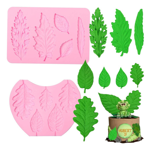 Moldes De Silicona Para Chocolate De Hoja De Mora, Molde De